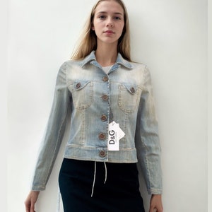Jacket Denim Dolce & Gabbana  Vintage womens Y2k.