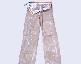 Vintage Dolce & Gabbana High Waist Cargo Pants, Baggy Cotton Trousers, Size 44