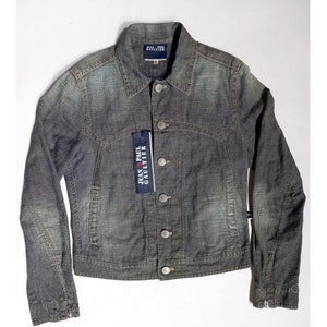 Denim jacket Jean Paul Gaultier, rare vintage jeans jacket.