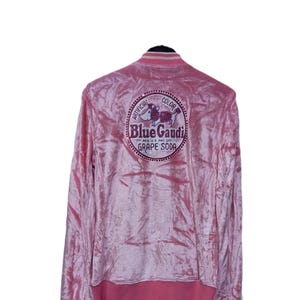 Sweatshirt Chenille Pink with pockets and zipper, signature Gaudi, size XS.