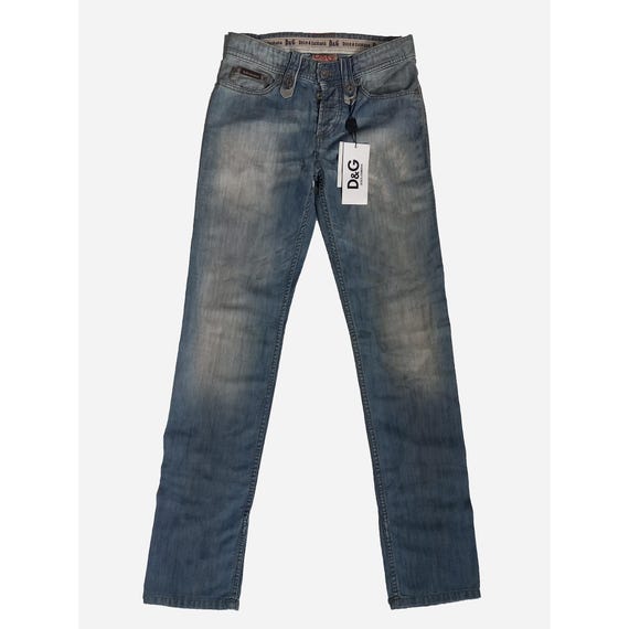 Dolce & Gabbana Archive Jeans With Leather Labels and Appliques