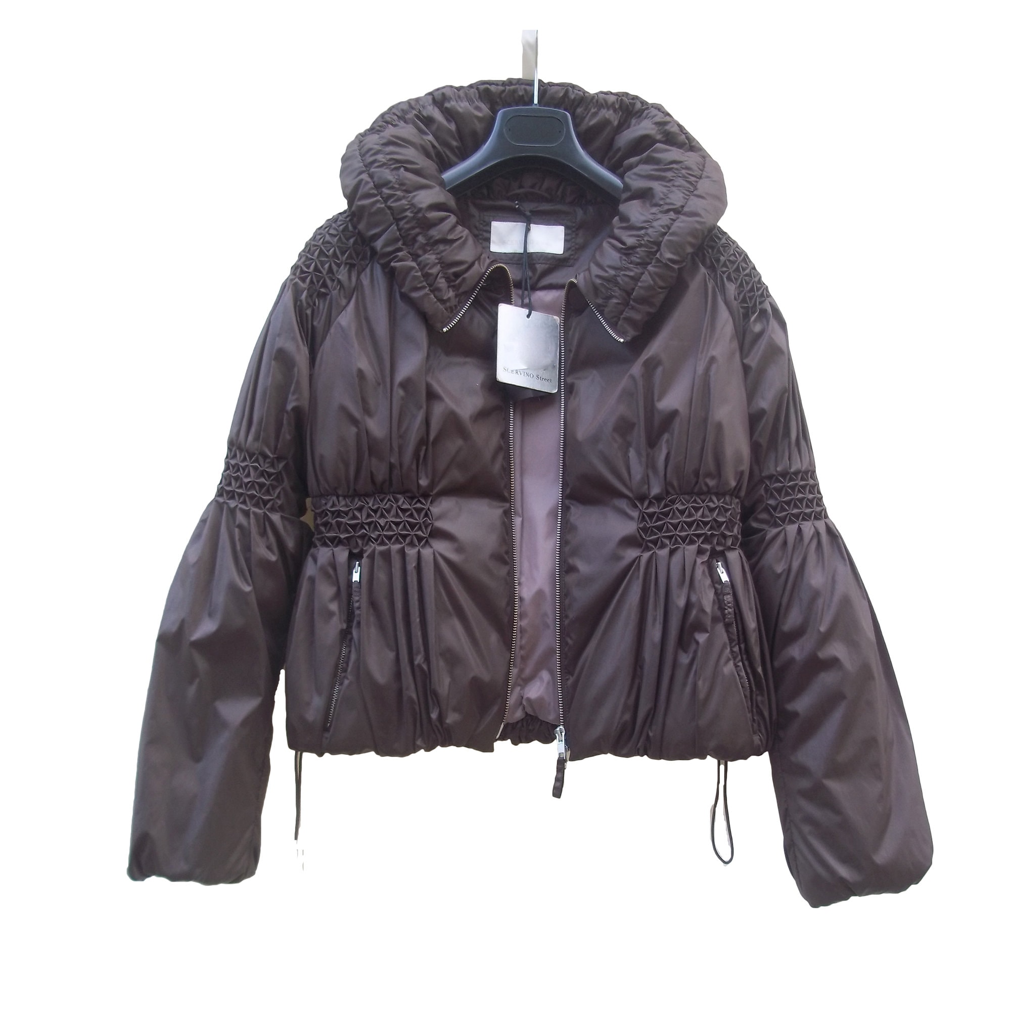 ジャケット ERMANNO SCERVINO JACKET (D466I340ILM 14800) Ermanno Scervino Embroidered down jacket - Beige