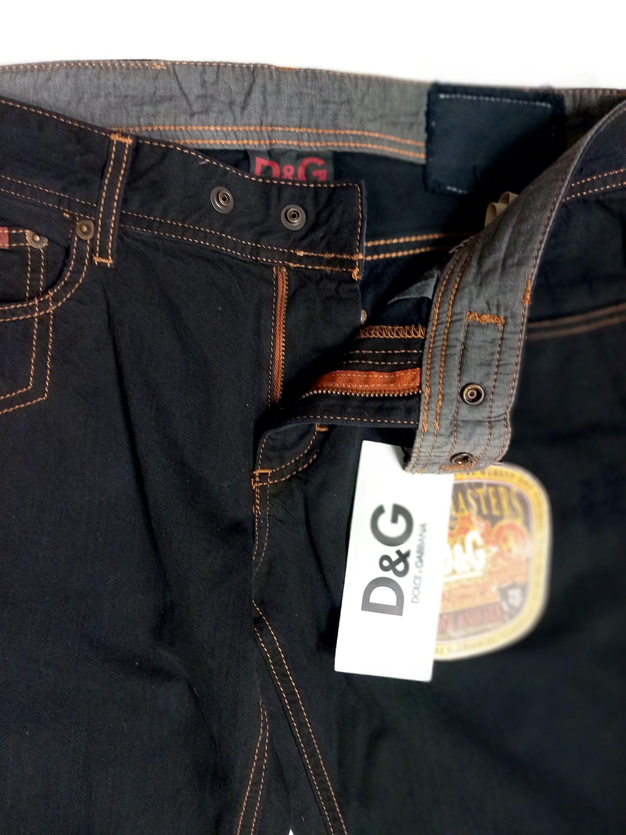 Vintage 2000s Dolce & Gabbana Black Denim Pants, Men's Jeans