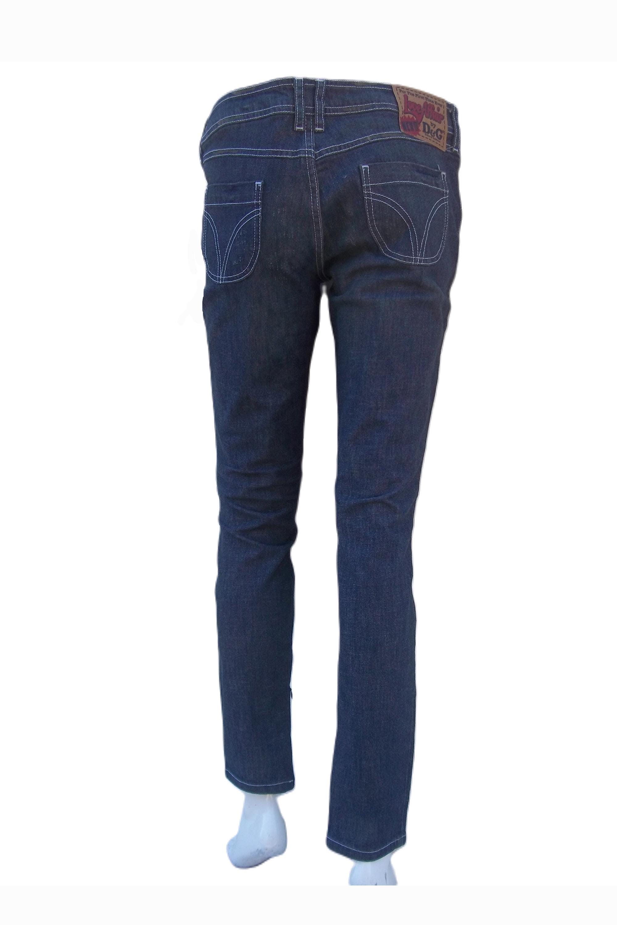 Dolce & Gabbana Zippered Denim Jeans – 2000s, Size 29/43 - Etsy