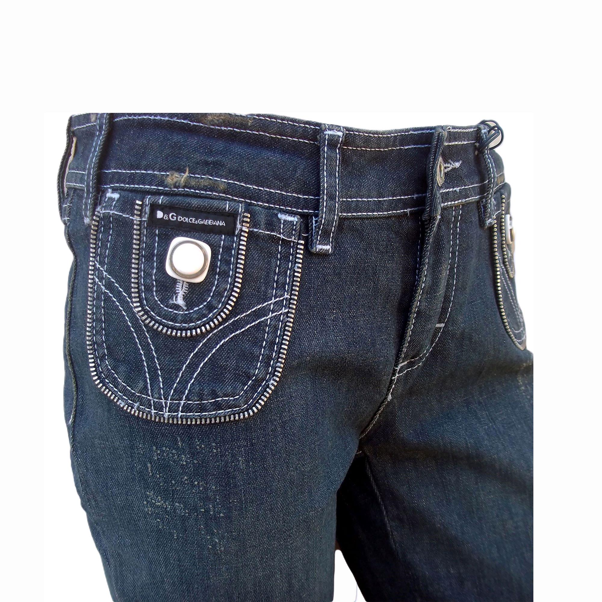 Dolce & Gabbana Zippered Denim Jeans – 2000s, Size 29/43 - Etsy