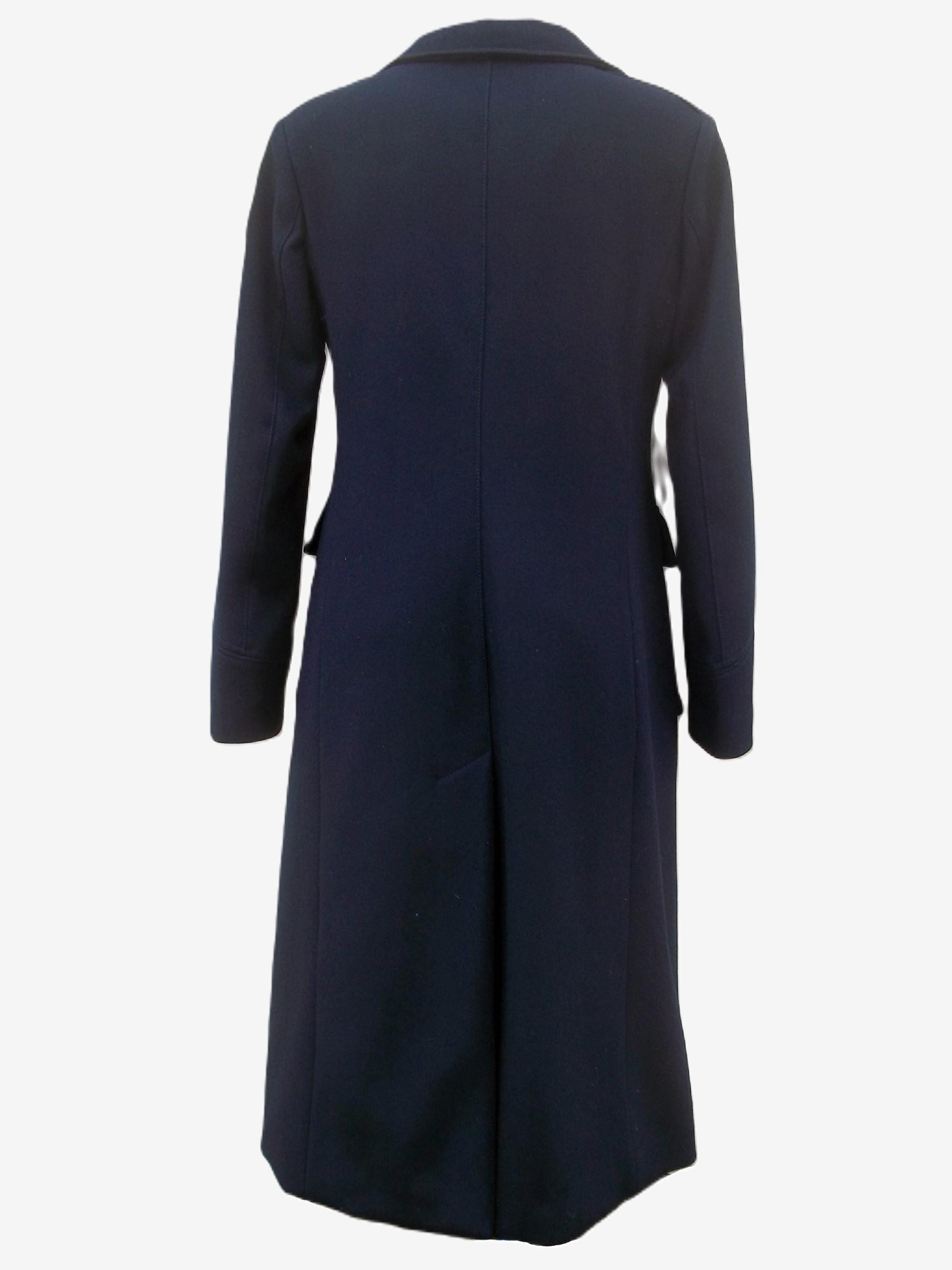 Long Dark Blue Wool Coat From the 2000s - Etsy Norway