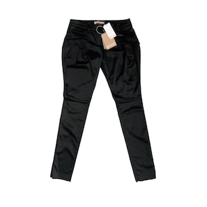 JOHN GALLIANO-rare vintage elegant pants, black trouser, trouser with pleats, size 28/42.