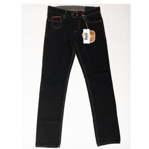 Jeans Black Vintage Dolce Gabbana Y2k Mens Jeans, Never Worn Size 34.
