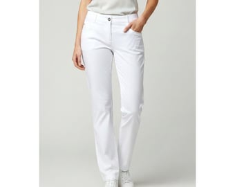 Vintage White Trousers Roberto Cavalli, Womens Pants.