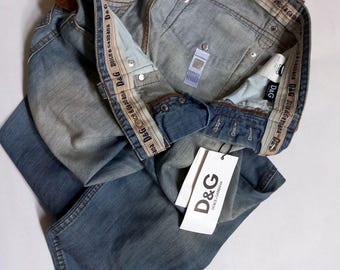 Dolce & Gabbana Archive Jeans With Leather Labels and Appliques