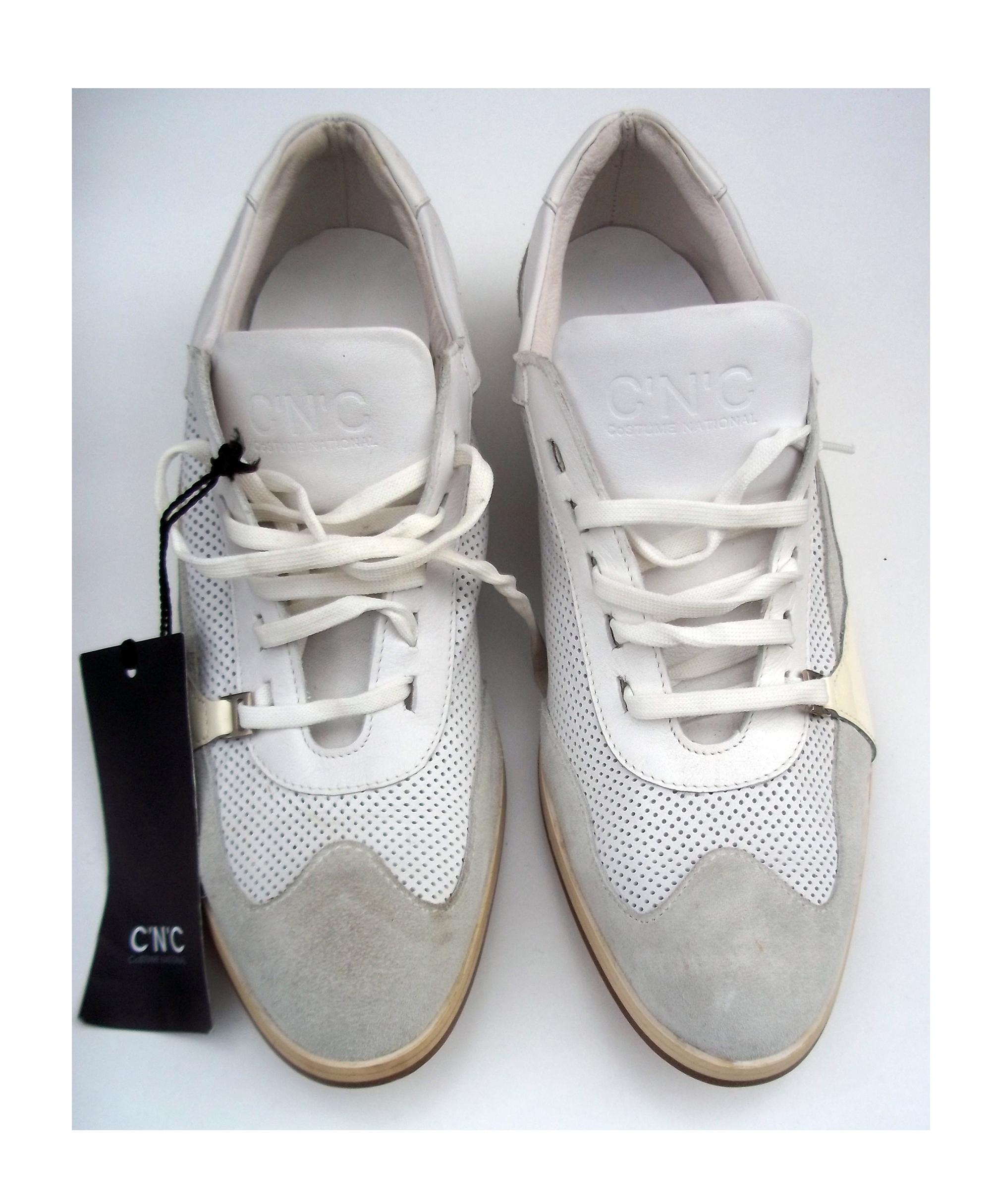 Men's Vintage White Costume National Shoes - Elegant Sneakers New