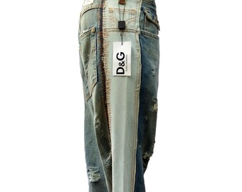 Dolce & Gabbana Jeans Trousers Ripped - Vintage Men Denim Pant