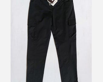 90's Vintage Straight Cargo Trousers in Midnight Blue - Etsy