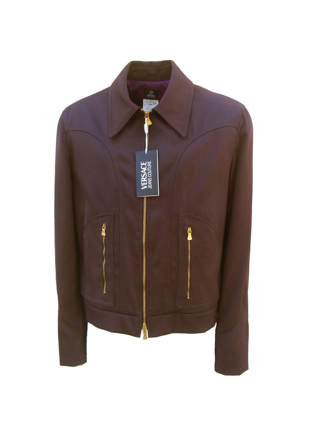 Versace Vintage Men's Winter Jacket - Luxury Designer 90s Fashion