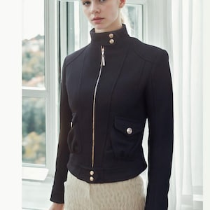 Versace - Wool jacket, Vintage winter jacket made of wool cloth.