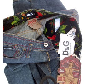 Vintage Low Rise D&G Belt Tag Jeans - Etsy