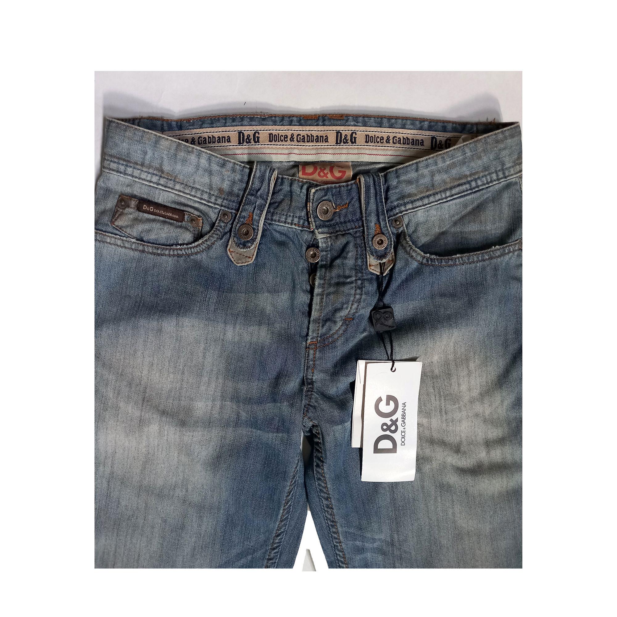 Dolce & Gabbana Archive Jeans With Leather Labels and Appliques
