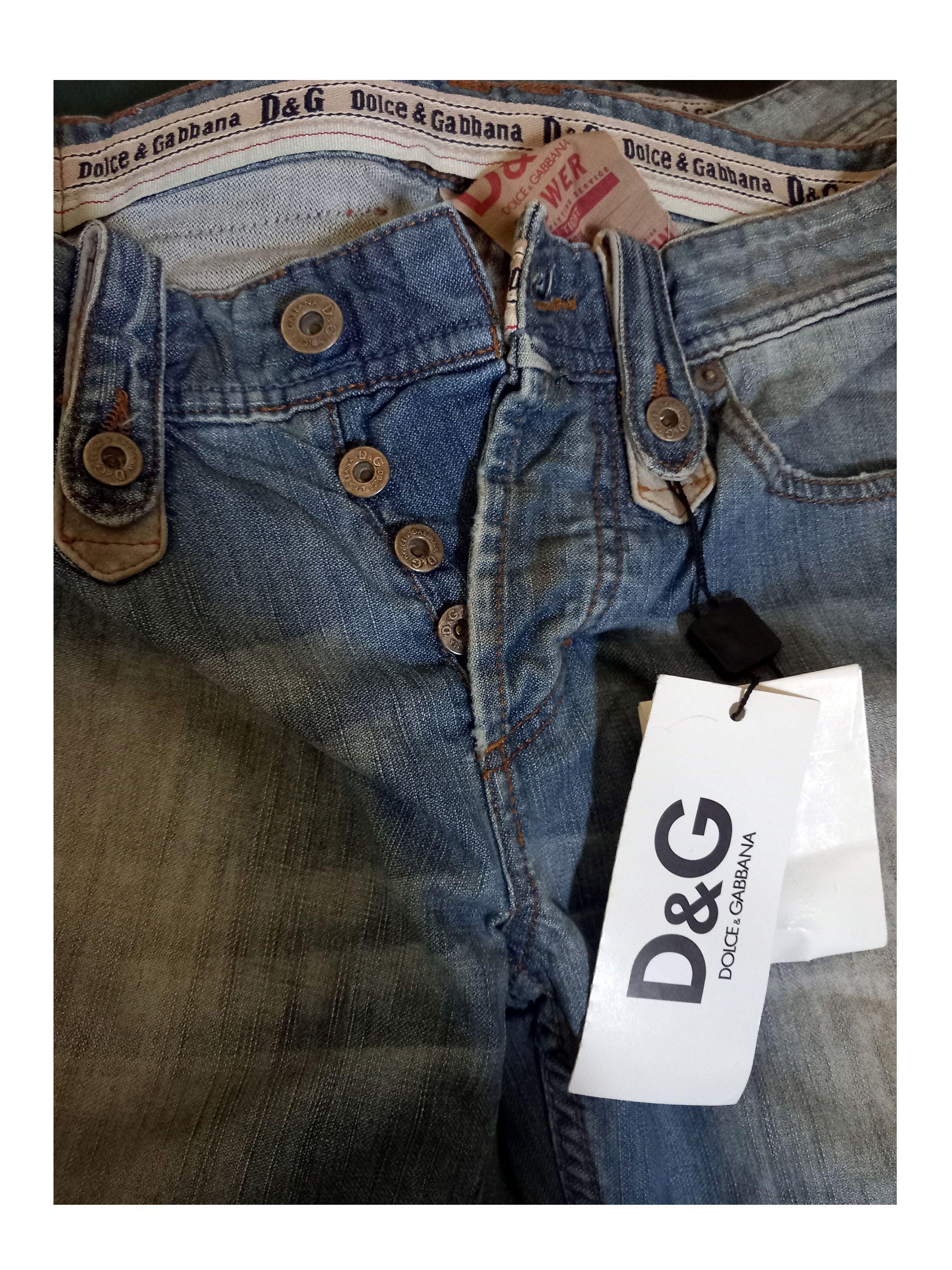 パンツ Dolce & Gabbana archive denim pants Dolce & Gabbana Archive Jeans With Leather Labels and Appliques