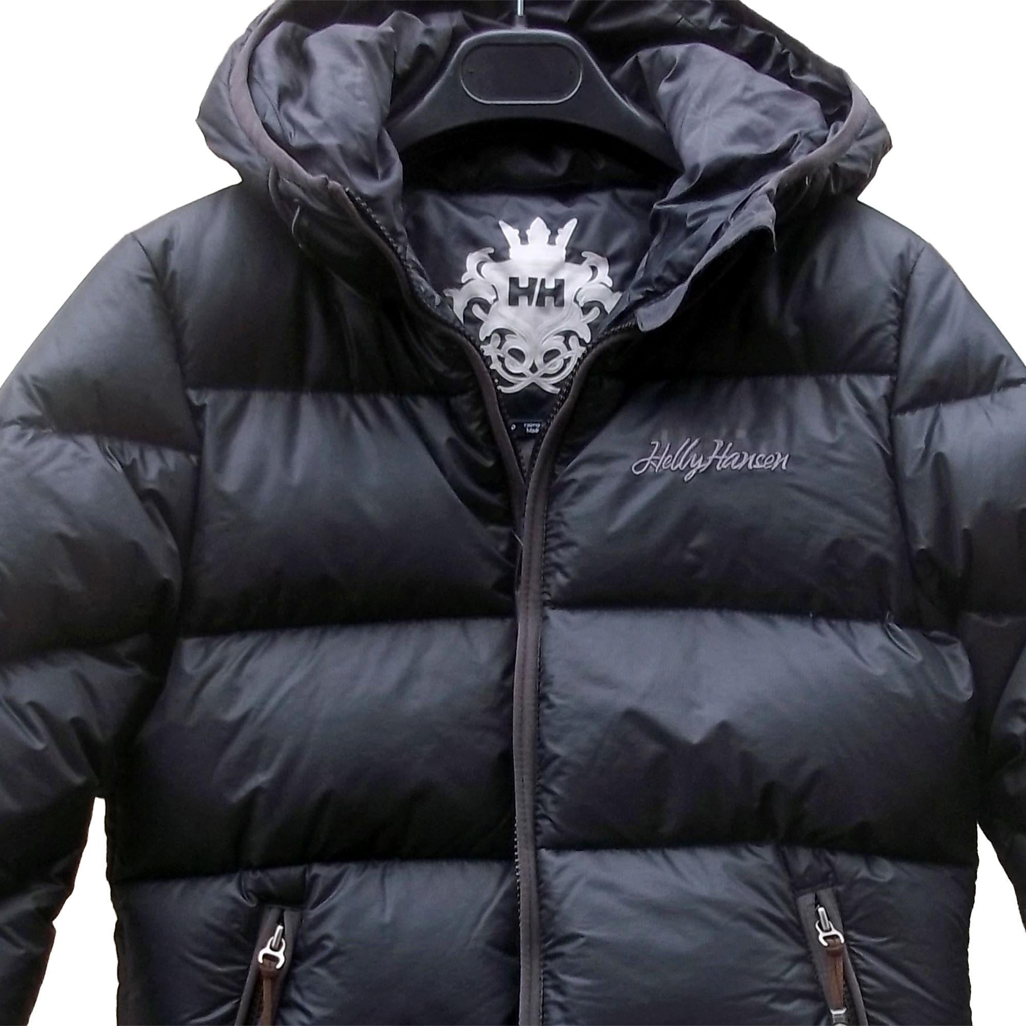Hooded Goose Down Jacket, Bomber Jacket for Women Black HELLY 