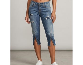 Vintage zerrissene Jeans Hose Calvin Klein Jeans , Größe 26, nie getragen, neu mit Etikett.