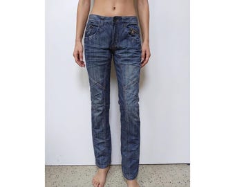 Y2K Romeo Gigli denim broek | vintage rechte jeans | maat 44 IT