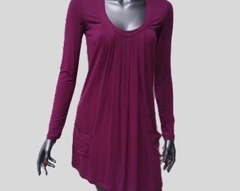 Vestido corto de punto estilo vintage de los 90 / Calvin Klein Jeans talla pequeña XS