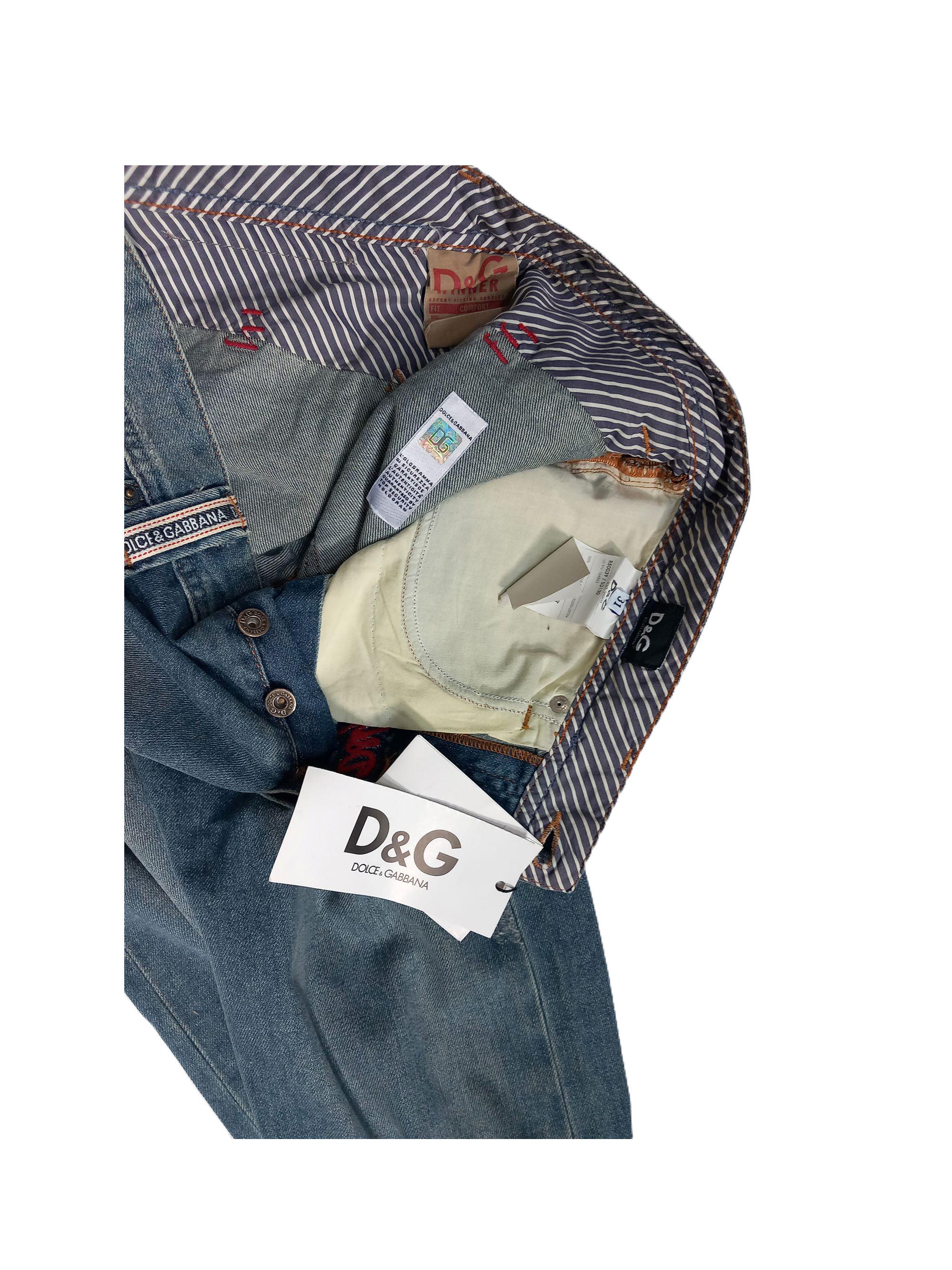 Dolce & Gabbana Men's Jeans, New Never Worn, Deg Luxury Vintage