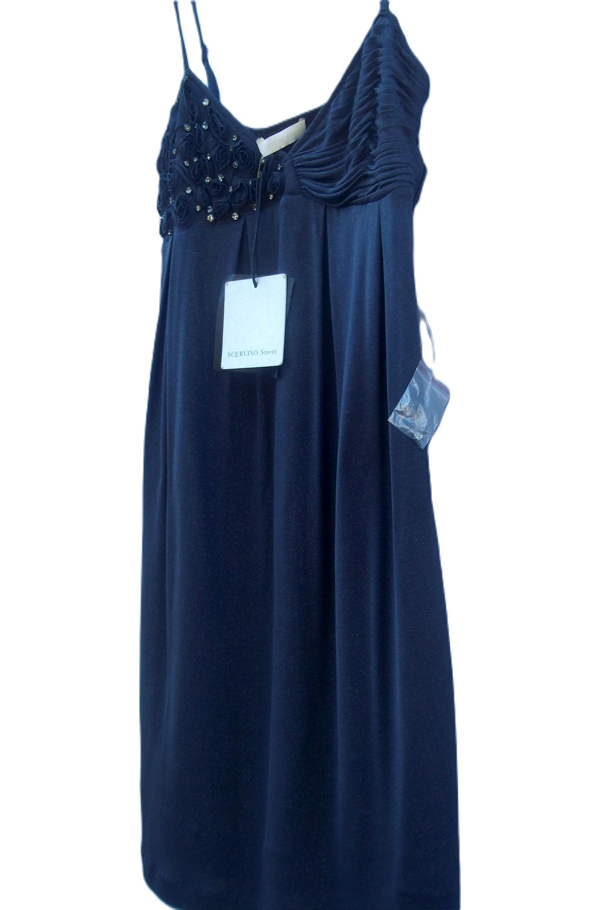 Vintage Ermanno Scervino Blue Silk Slip Dress, Rhinestone Bodice - Etsy  Ireland