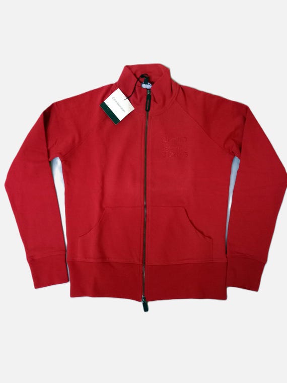 Calvin klein jeans red sweatshirt sale