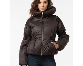 Coat Down short puffer | jacket winter, Ermanno Scervino vintage, chic jacket
