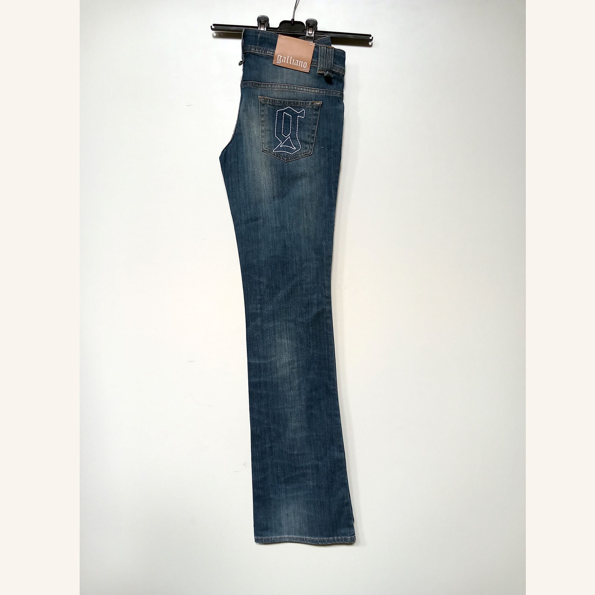 John Galliano Bell Bottom Jeans, Vintage Flared Jeans With