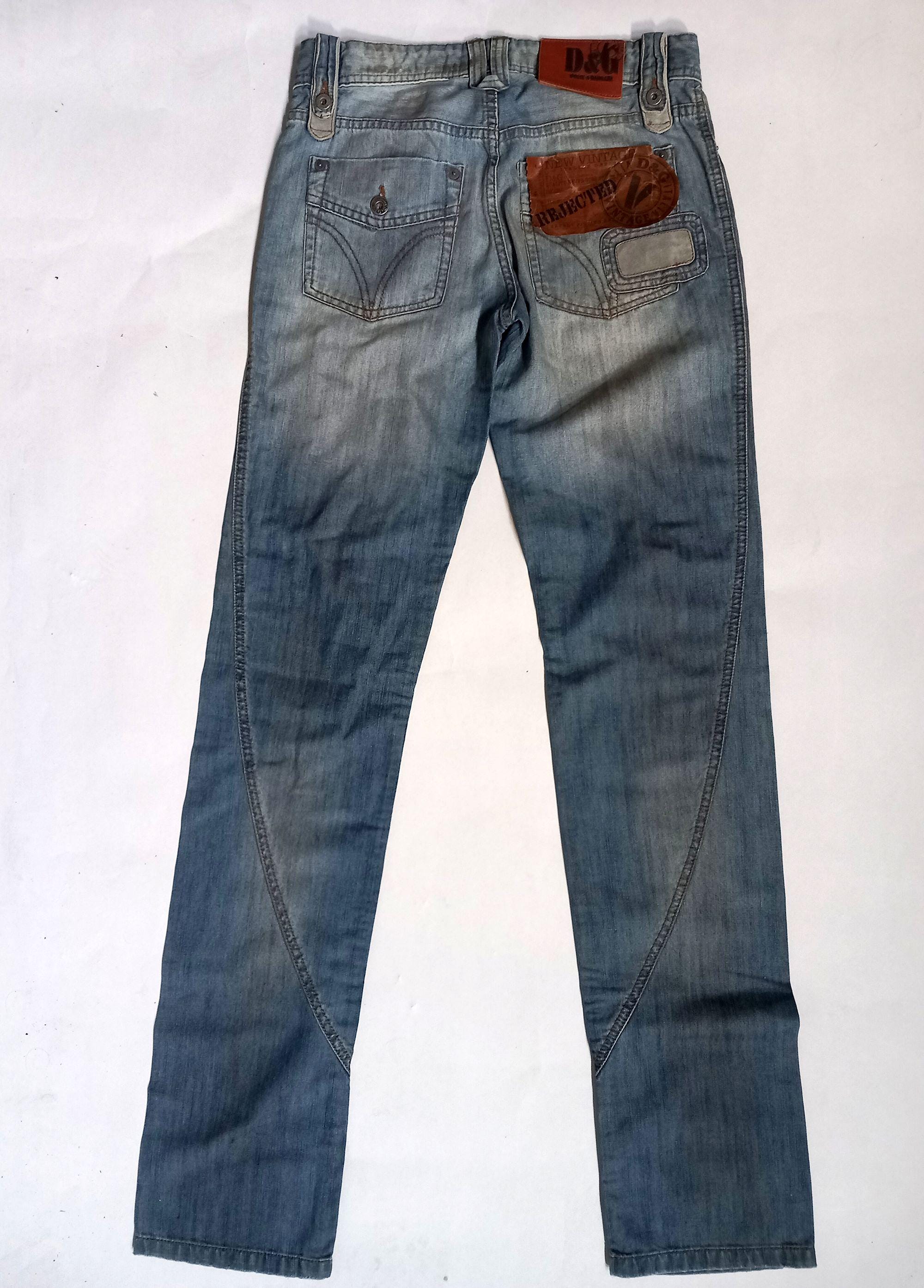 Dolce & Gabbana Archive Jeans With Leather Labels and Appliques
