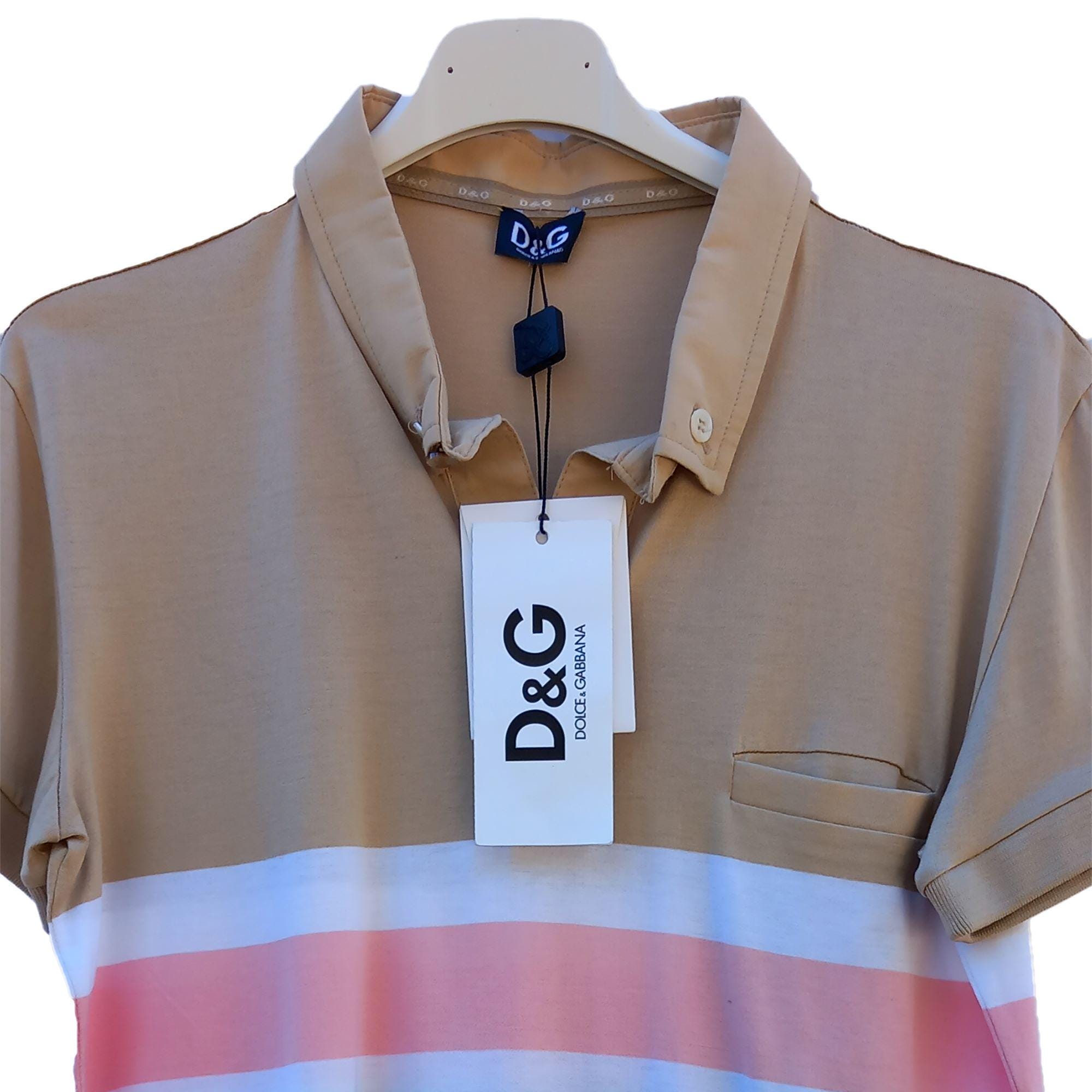 Polo Shirt Striped Vintage | Dolce & Gabbana Polo | New With All