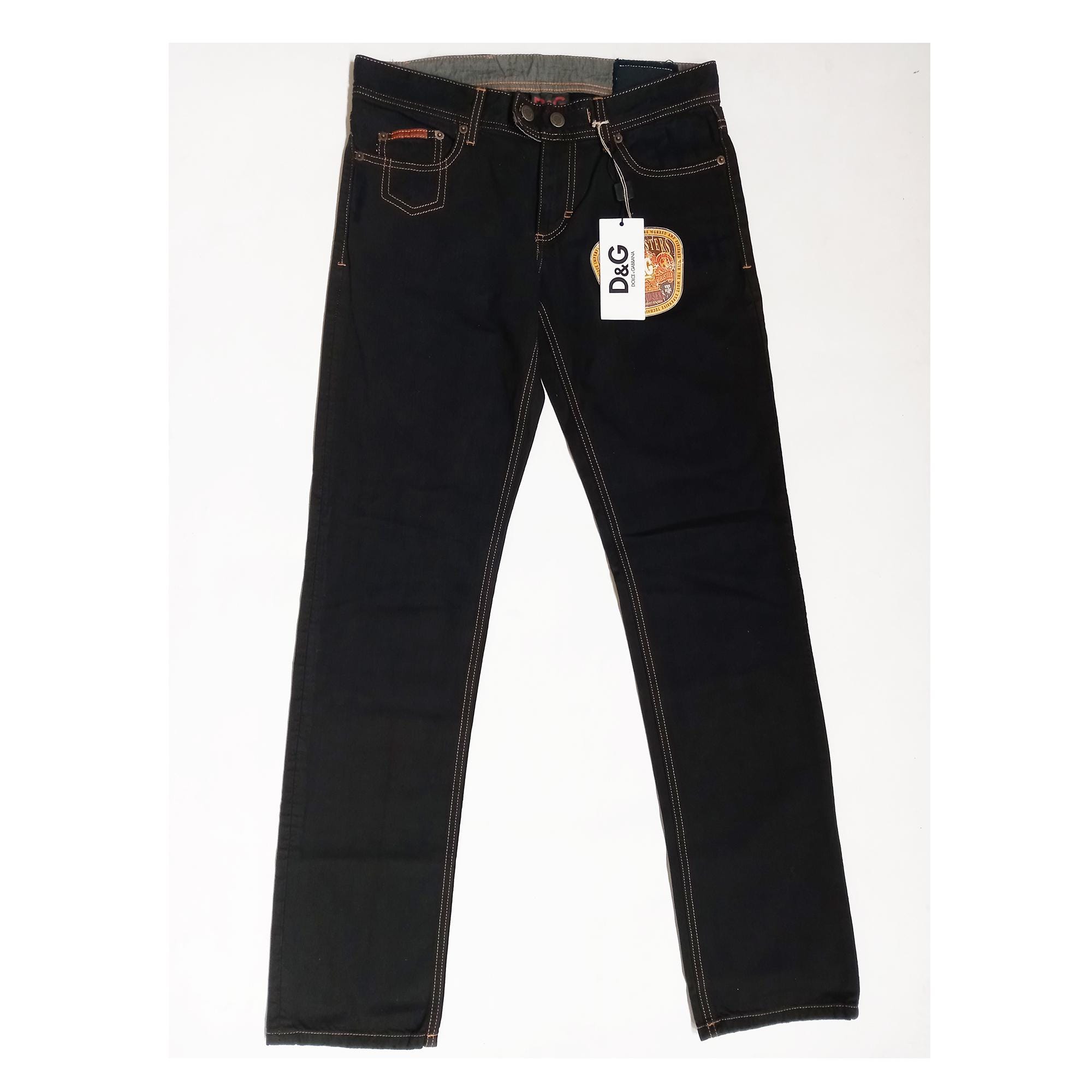 パンツ 00s Dolce & Gabbana Destroy Denim black Vintage 2000s Dolce & Gabbana Black Denim Pants, Men's Jeans