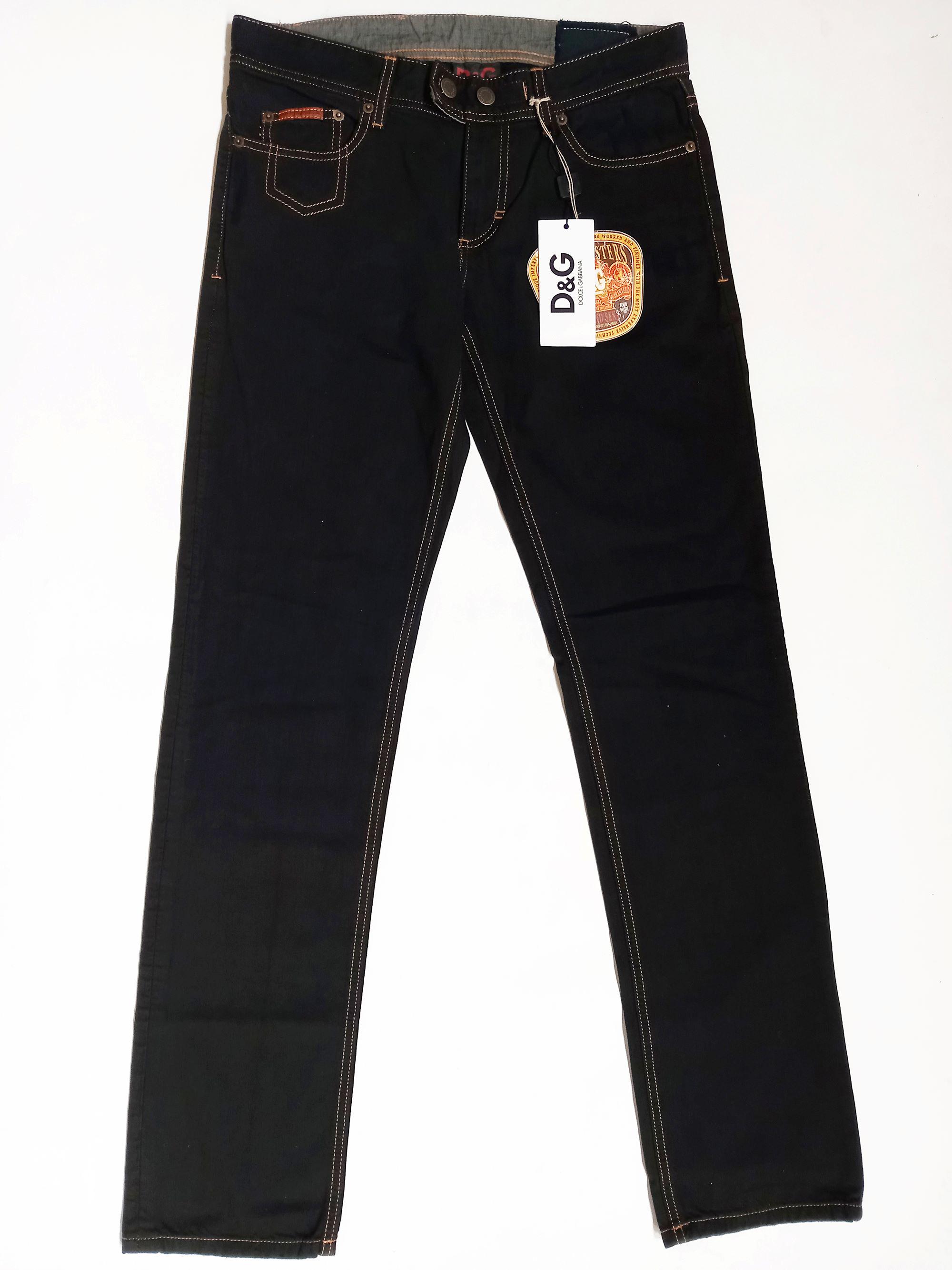 Jeans Black Vintage Dolce Gabbana Y2k Mens Jeans, Never Worn Size