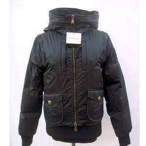 Puffer Jacket Down Jacket Calvin klein Bomber Jacket Women with Detachable Zippered Sleeves Hooded Black Jacket