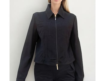 Jacket XXL Vintage Versace Women's Jacket | Rare Designer Find | Retro Fashion Icon |