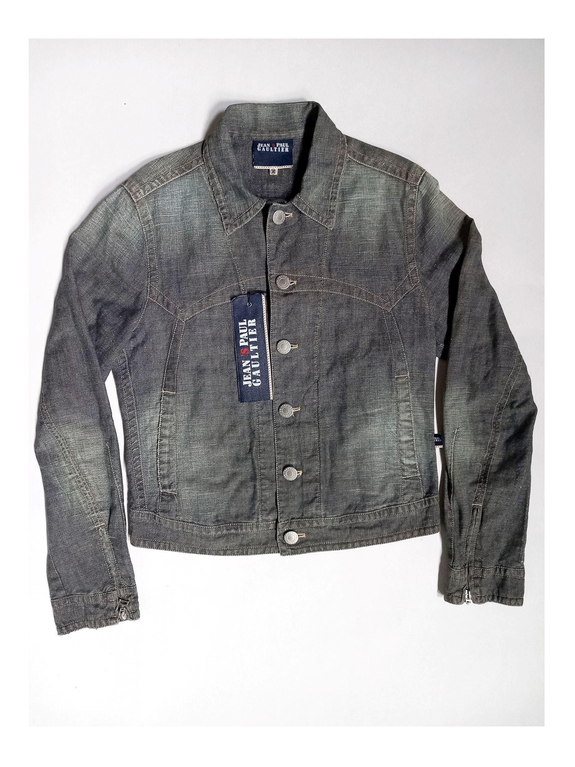 Denim Jacket Jean Paul Gaultier, Rare Vintage Jeans Jacket