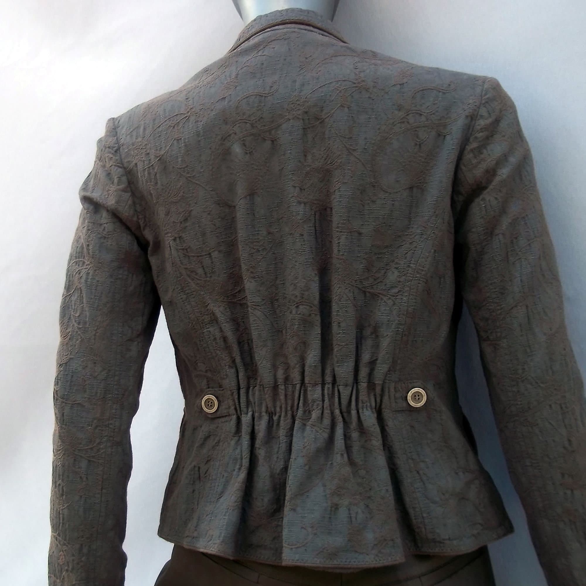 Roberto Cavalli Jacquard Fabric Womens Blazer | Vintage Jacket