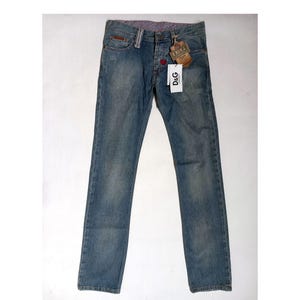 Blue Jeans Mens Dolce & Gabbana New Never Worn Luxury DeG Vintage Denim Pants Size 31