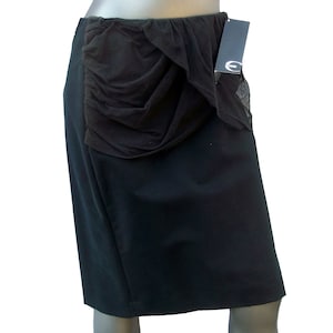 Roberto Cavalli Retro Elegant Skirt in Black Size 40 Never Worn New with Tag Beautiful Skirt Vintage