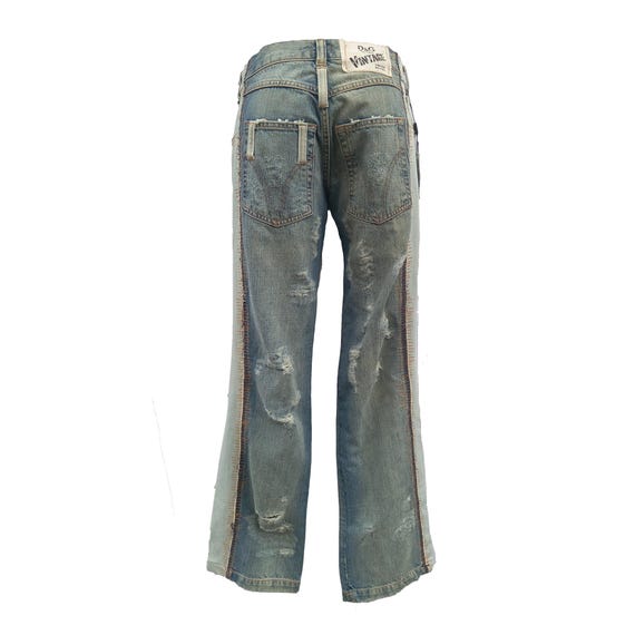 Vintage Dolce & Gabbana Men Ripped Jeans 2000s - Denim Pant Size