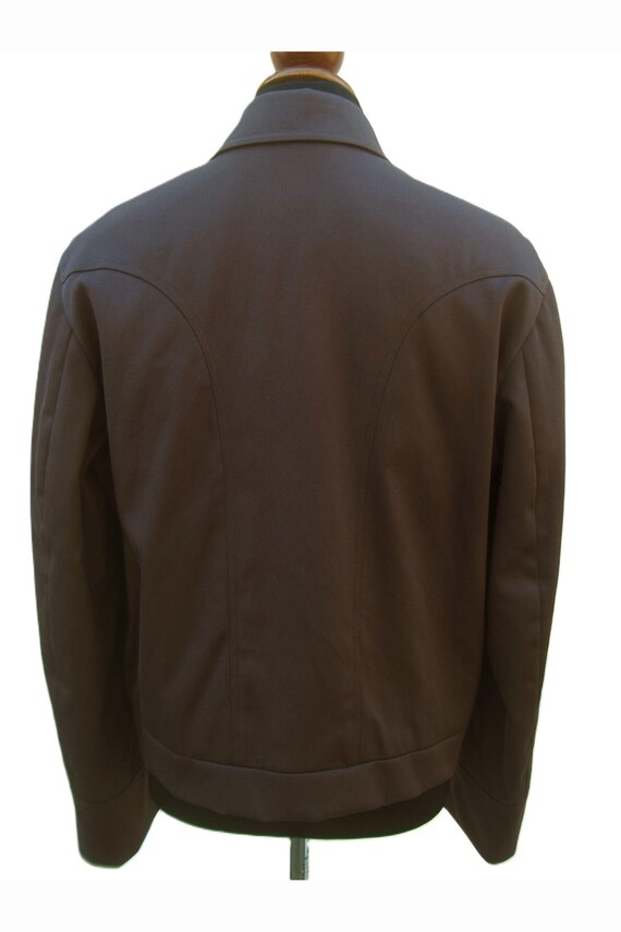 ジャケット・アウター versace vintage coat Winter Jacket Versace, Vintage Mens Brown Jacket. - Etsy