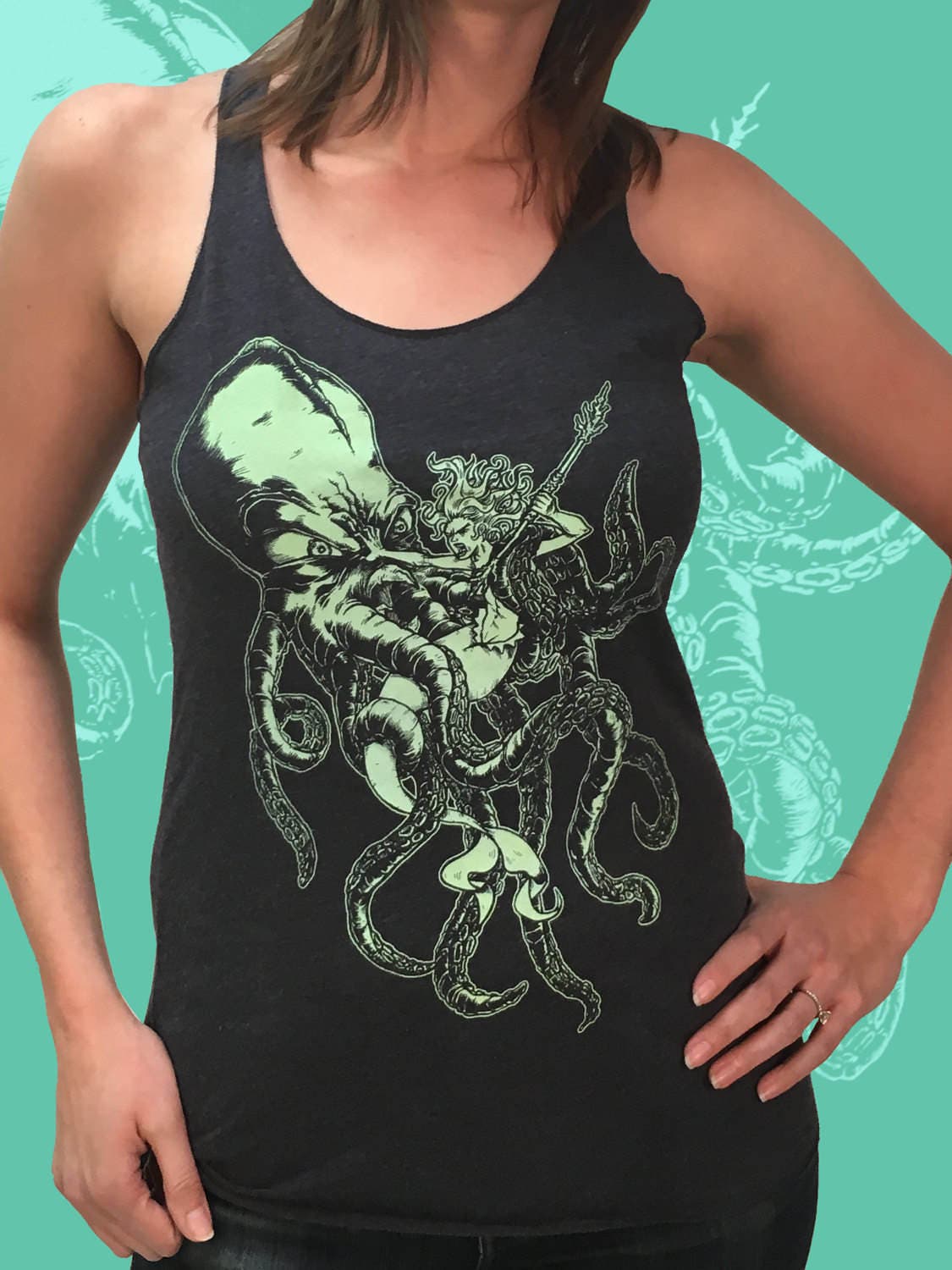 OCTOPUS vs MERMAID Womens Tank Next Level Apparel | Etsy