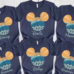 Disney Family Cruise 2025 Shirts, Personalized Disney Cruise 2025 Shirt, 2025 Disney Family Cruise Tee, Disney Family Cruise Trip Shirt
