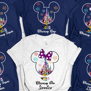 Disney Birthday 2025 Shirt,Disney Birthday Boy Shirt,Disney Birthday Girl Shirt,2025 Disney Birthday Squad Shirt, Disney Birthday Trip Shirt
