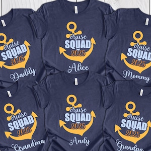 Camiseta del equipo de cruceros 2025: camiseta de vacaciones familiares a juego