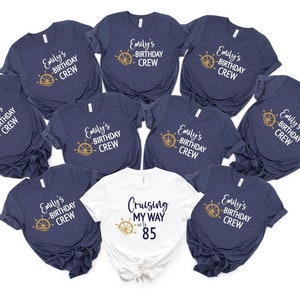 Personalized Birthday Cruise Crew Shirt: Matching Group Tee