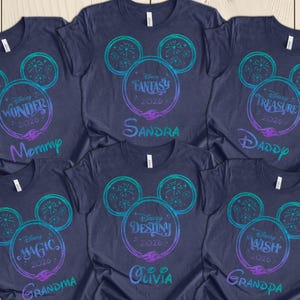 Disney Cruise 2026 Shirt, Disney Cruise Line Fleet-Wish,Adventure,Destiny,Dream,Treasure,Fantasy, Magic,Wonder