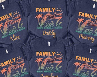 Family Cruise 2025 Shirt,Personalized Family Cruise 2025 Shirt,2025 Custom Family Cruise Tee,Matching Family Cruise Trip Shirt,Cruise Shirt